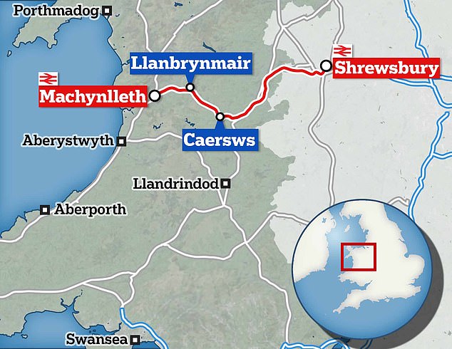 Network Rail said the two trains involved were the 6.31pm Transport for Wales service from Shrewsbury to Aberystwyth and the 7.09pm Transport for Wales service from Macyhnlleth to Shrewsbury.