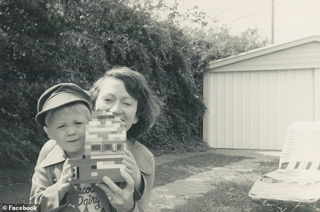 Kerwin as a youngster and with mother Elizabeth in Queensland