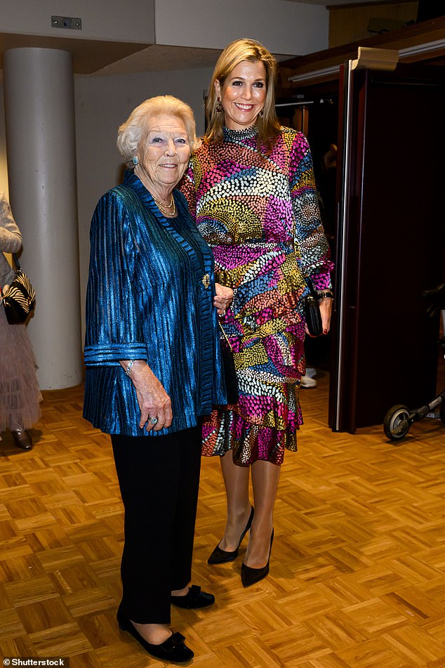 The two royals smiled as they posed for photos at the TivoliVredenburg music venue in Utrecht