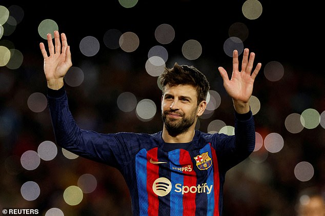 Pique hung up his football boots in 2022 and played his last match in November of that year