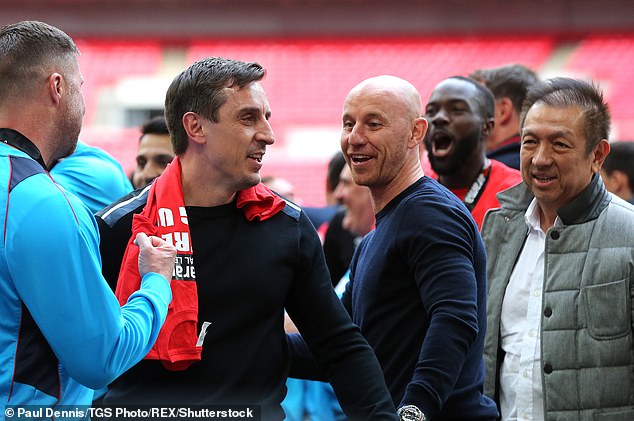 (L-R) Gary Neville, Nicky Butt and most recently Pete Lim have all resigned from their positions at the club