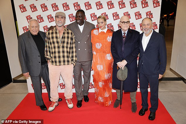 She was later joined by her The Killer co-stars as the brilliant cast posed at the photocall