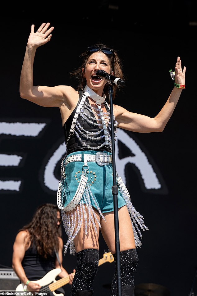 Three months earlier, the Las Vegas-born belter was legally separated from his wife Aja Volkman (pictured October 12) and their divorce was finalized on March 25 after ten years of marriage.