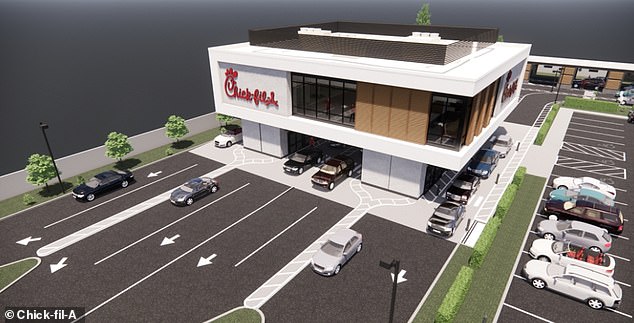 The new drive-thru design is designed to accommodate the fast-food giant's growing digital operations and will debut this year at a restaurant in the company's home base of Atlanta, Georgia.