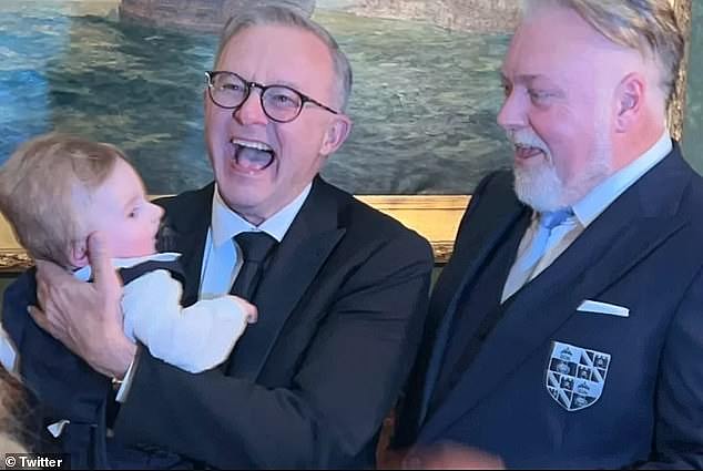 On Tuesday, Kyle said he would not vote for Albo, despite the pair having been friends for some time and the Prime Minister being one of the A-list guests at his star-studded $1 million wedding to Tegan Kynaston last year. Pictured