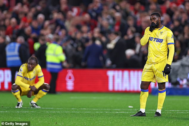 Palace are in the relegation zone and were defeated 1-0 by Nottingham Forest on Monday evening