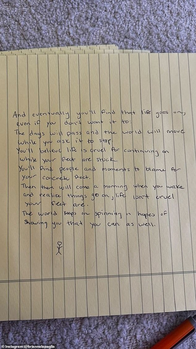 Speculation about the duo arose after Bryan was reportedly spotted on celebrity dating app Raya, along with this handwritten note shared by Brianna on Instagram