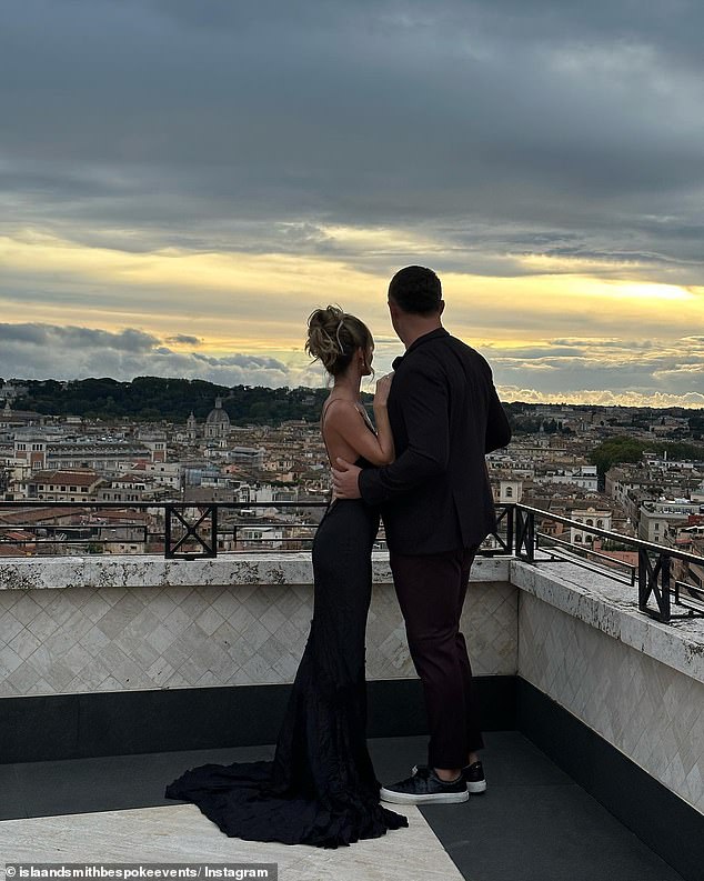 The festivities kicked off with a lavish welcome dinner, where both Sam and Lucy wowed their guests by coordinating black ensembles.