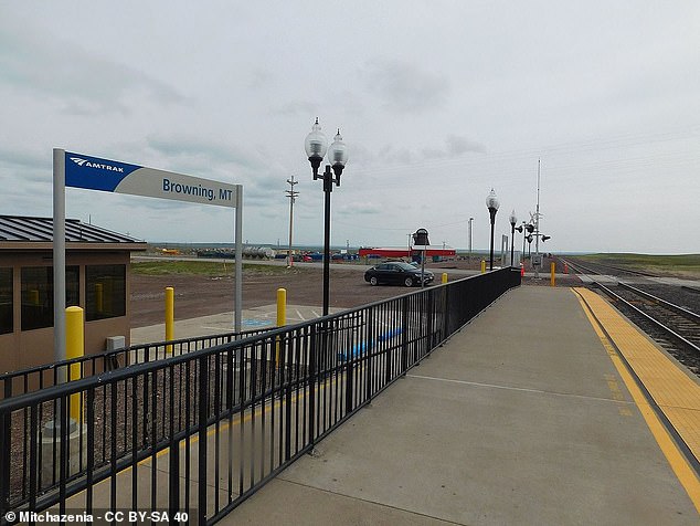 The 10th loneliest station is Browning, Montana, on the Empire Builder route from Seattle to Chicago, with 935 passengers