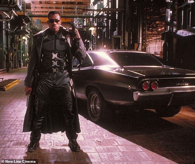 Wesley broke two Guinness World Records with Deadpool & Wolverine – longest career as a live-action Marvel character (1998's Blade, pictured) and longest gap between character appearances (since 2004's Blade: Trinity)