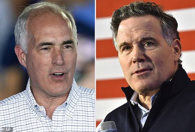 Senator Bob Casey (left), the Democratic candidate for Senate in Pennsylvania, has seen his lead over Republican Dave McCormick shrink in the final weeks of the campaign