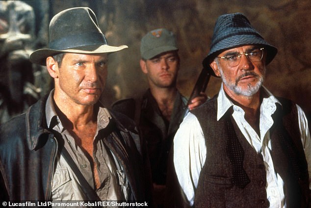 Indiana Jones and his father are on the hunt for the Holy Grail in the movie 'Last Crusade'. They end up at Al Khazneh in Petra, Jordan, a huge structure built into the side of a stone wall built by the Nabataeans.