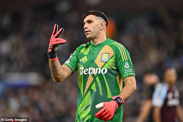 Argentina goalkeeper Emiliano Martinez made three big saves for Villa that evening