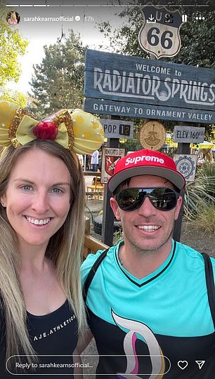 While documenting their vacation, the mom and dad visited Disneyland in California and called it the 