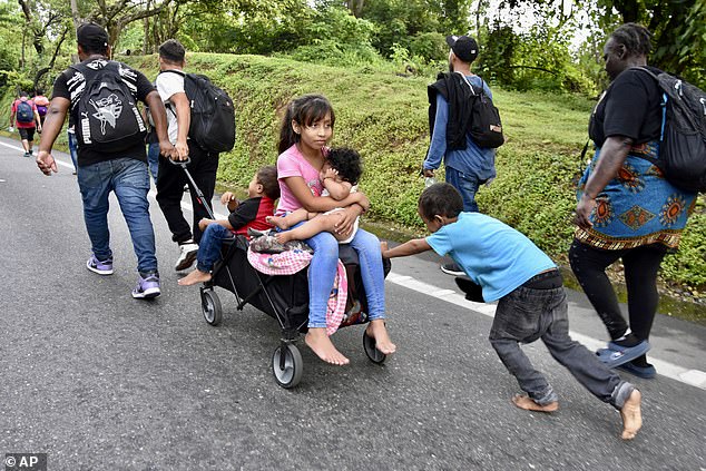 What started when 2,000 migrants left Mexico's southern border has gradually grown as asylum seekers join the caravan