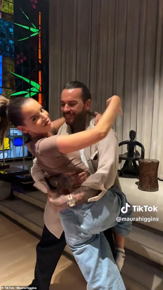 On Monday, Maura posted a video to TikTok showing her in Pete Wicks' muscular arms as he showed off an impressive dance move.