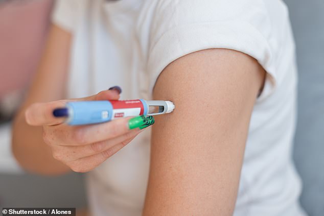 The disposable cap is used to gently place on a needle for patients with type 1 or type 2 diabetes (stock image)