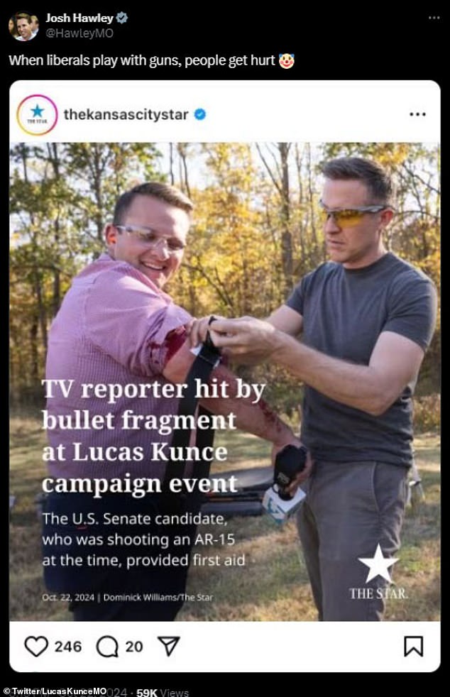 1729662721 85 Democrat accidentally SHOOTS reporter with an AR 15 at campaign event