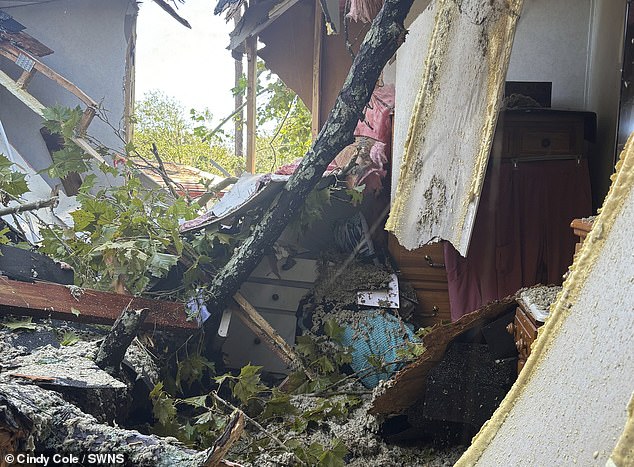 Her entire bedroom was destroyed in the crash, but the Bible was the only thing left untouched