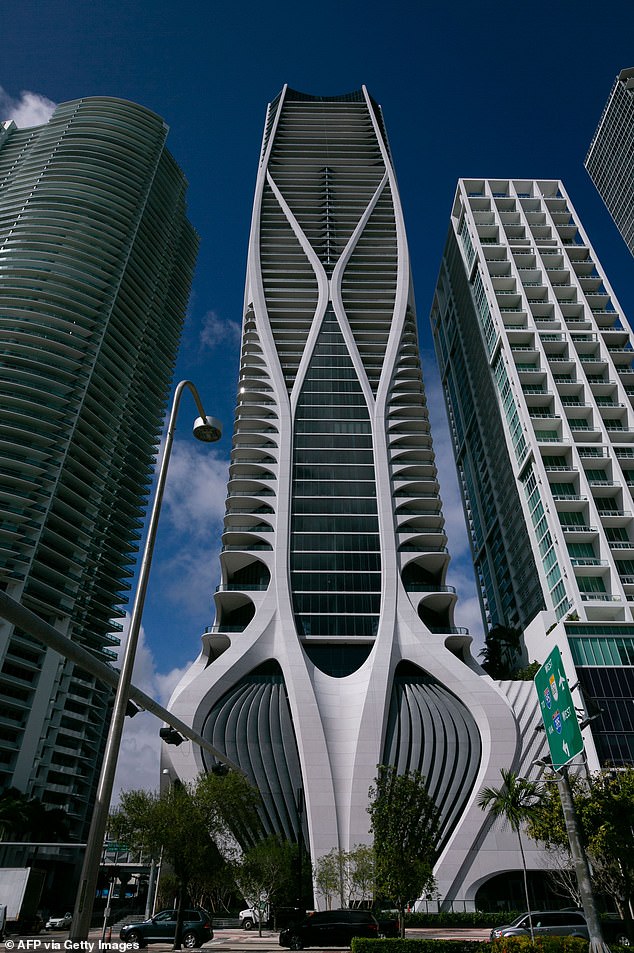 The Beckhams spent £18 million on a penthouse in this building in central Miami in 2020