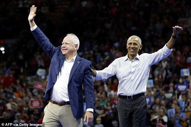 Obama appeared in Wisconsin alongside Harris' running mate Tim Walz. It was their first appearance together in the 2024 campaign