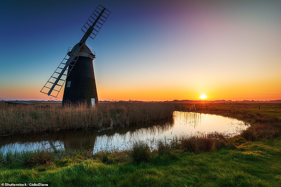 Lonely Planet describes East Anglia in eighth place (above) as an 'enigmatic' region that 'offers a real taste of old England'