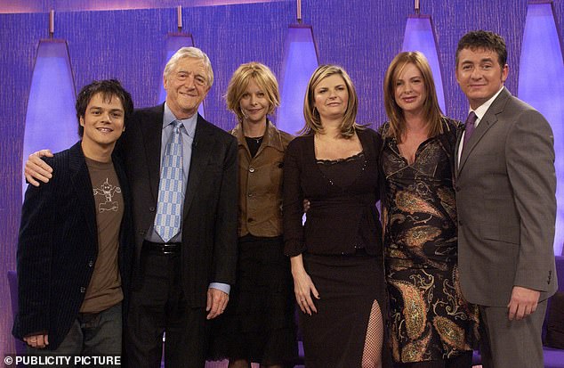 In 2003, Meg gave a series of short answers while promoting her film 'In the Cut' on Sir Michael Parkinson's BBC talk show (Jamie Cullum, Michael Parkinson, Meg Ryan, Susannah Constantine, Trinny Woodall and Shane Richie pictured on the show )