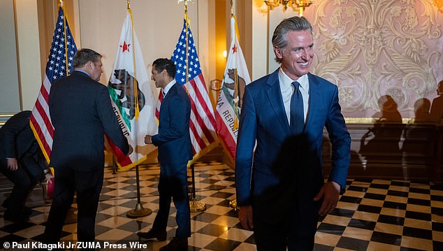 Donald Trump has claimed that California Governor Gavin Newsom 'never called' Elon Musk when he moved Tesla's headquarters out of the state