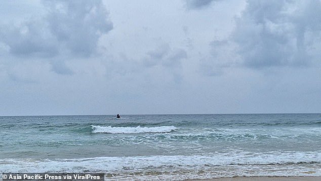 The 43-year-old was swimming off the coast of Karon Beach when he was pulled away from shore by a current.