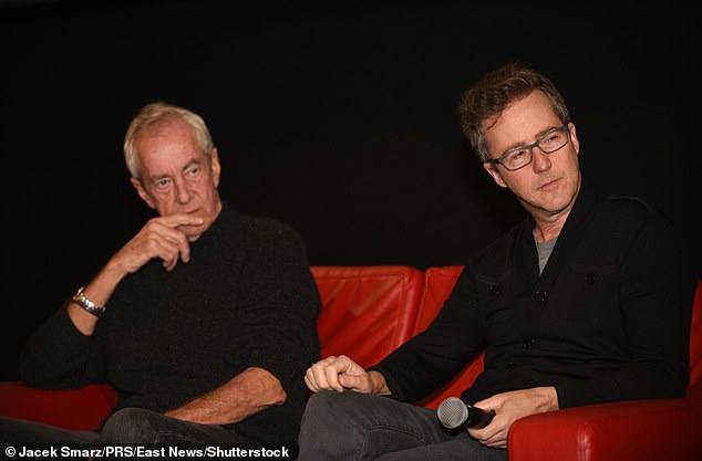 The late cinematographer was also referred to as 'Dick Poop' during a 2015 Oscar nomination presentation (pictured with Edward Norton in 2019)