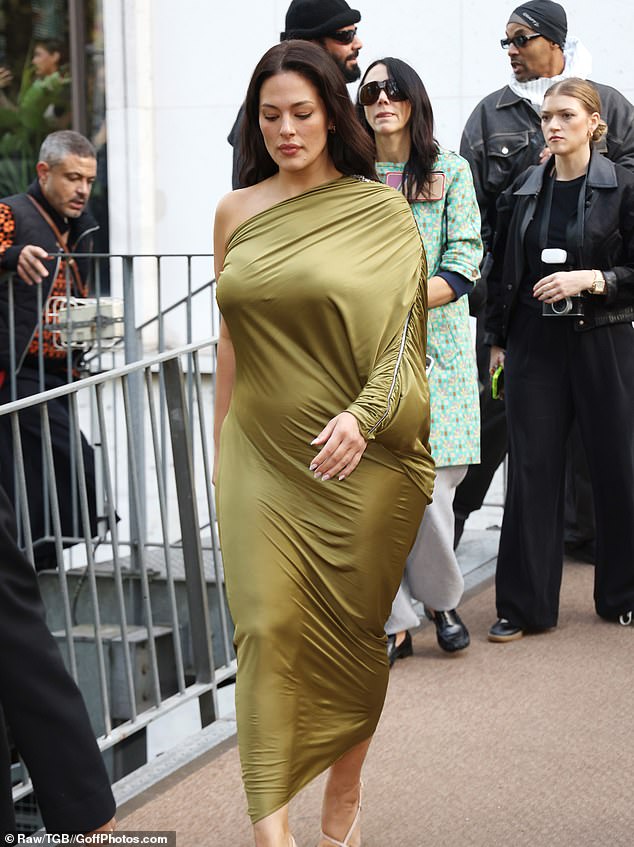 Ashley wowed at Paris Fashion Week in September, showing off her curves as she headed to shows