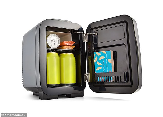 The mini cooler is a handy addition to your bedroom to store chilled drinks or cold water