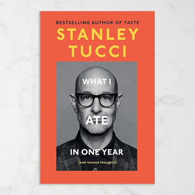 In addition to acting, the Hunger Games star has also ventured into the culinary world with his television series Searching for Italy and the upcoming Tucci in Italy, establishing himself as a food commentator and enthusiast. (Pictured: the book cover of What I Ate in One Year)