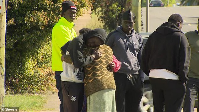 Shattered family members could not contain their grief as they visited the crash site