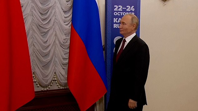 Putin stood there for several excruciating seconds