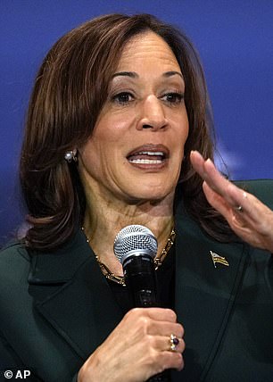 Democratic candidate Kamala Harris