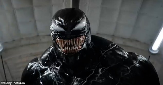 The actor plays the dual roles of Eddie Brock and Spider-Man villain Venom in the teaser for the final installment of the film series.