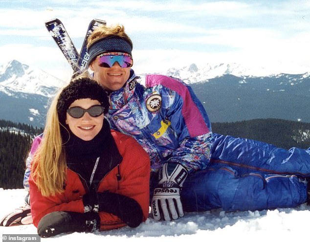 The memory walk also saw the Kansas City couple wearing brightly colored ski gear as they hit the slopes