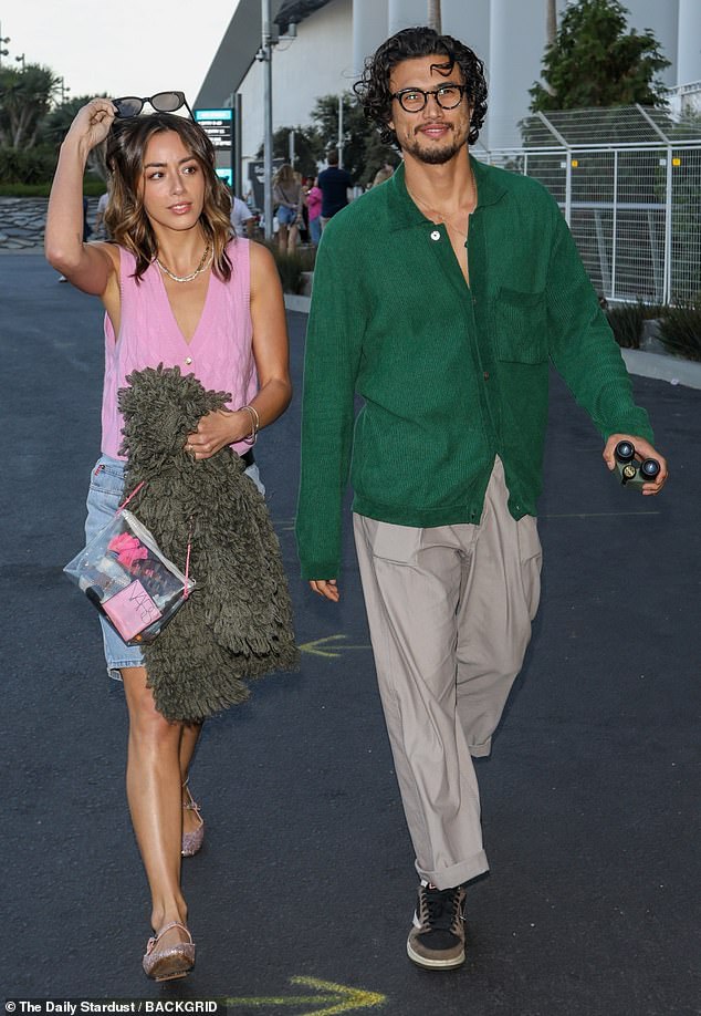 Chloe most recently dated Charles Melton, with the pair quietly ending their romance towards the end of 'last year' after first being romantically linked in the spring of 2023 (seen together)