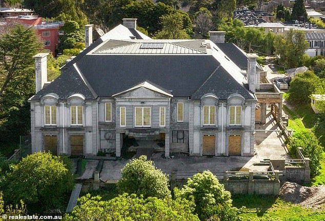 In second place was crypto gambling magnate Ed Craven, who made headlines earlier this year after promising to build the country's most expensive house in Toorak (photo: the original house on the site).