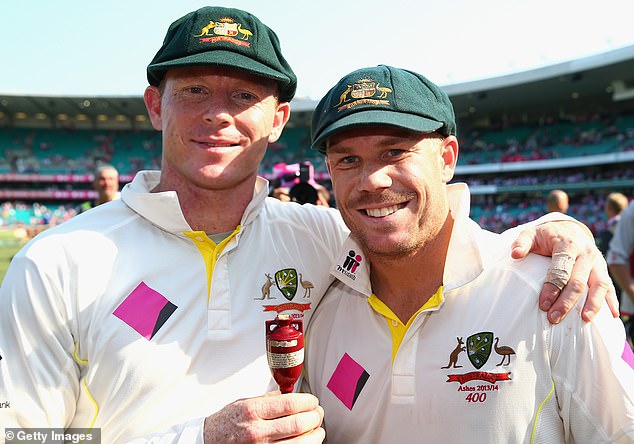 Warner's former opening partner Chris Rogers (pictured together) burst out laughing when asked about the 37-year-old's retirement backflip