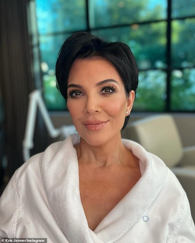 The Kardashian family mom shared a number of snaps earlier this week showing off her wrinkle-free look while promoting various skincare products