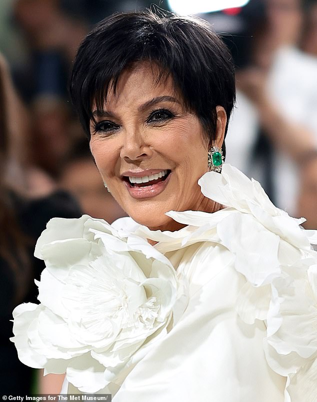 Kris showed off her less filtered and more natural beauty while attending the Met Gala in New York City in May 2024