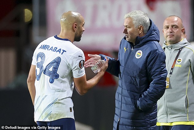 Amrabat will now face Man United in the Europa League with Jose Mourinho's Fenerbahce