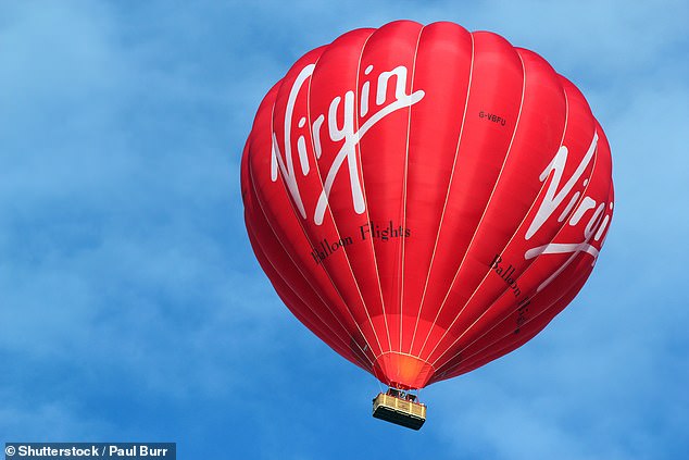 In the air: Perhaps the most famous offering of Virgin Experience Days are the hot air balloon flights