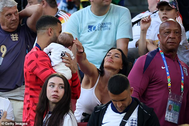 It was held on July 5, the day before England played Switzerland in the quarter-finals of the Euro 24 tournament, a match Annie attended (pictured)