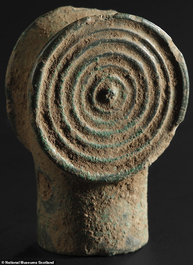 A bronze object from the Bronze Age Peebles Hoard