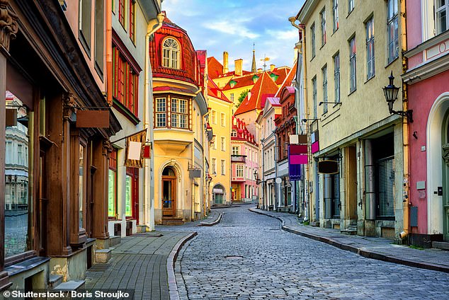 Mr Heath, who made his fortune gambling on cryptocurrency, is said to have been targeted at his luxury apartment in the Estonian capital Tallinn (pictured)