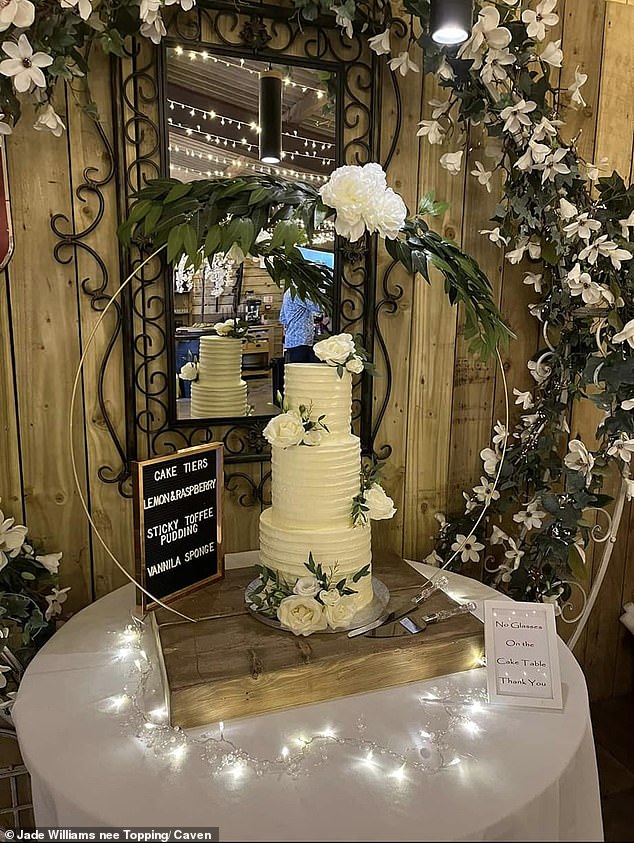 His father John was fined £750 and ordered to pay £125 compensation and £625 costs. Both denied wrongdoing (Photo: the wedding cake)