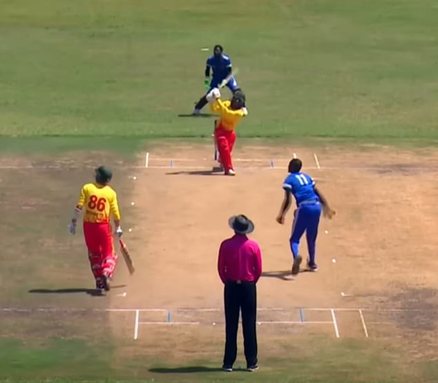 Zimbabwe powered their way to a total of 344-4 and recorded their highest ever score in a T20I match